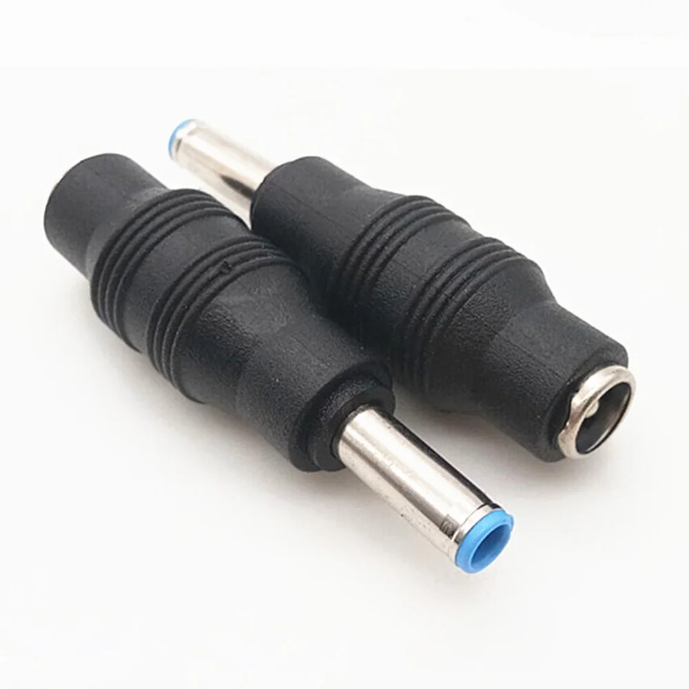 1 unidad 5,5x2,1mm hembra a 4,5x3,0mm macho DC adaptador de conector de alimentación convertidor 5,5*2,1 a 4,5*3,0mm para carga de ordenador portátil HP