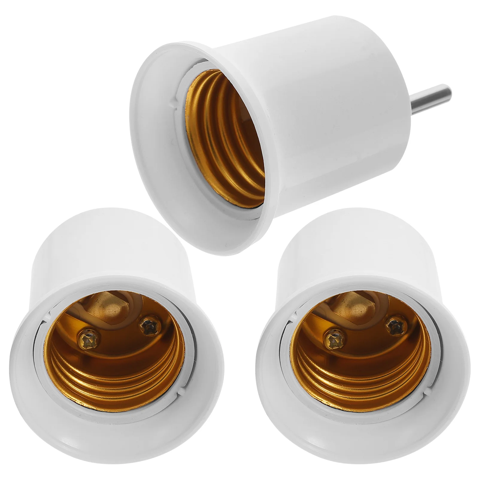 3pcs Lamp Holder Adapter Outlet To E26/E27 Light Bulb Outlet Socket EU Plug light socket to plug adapter