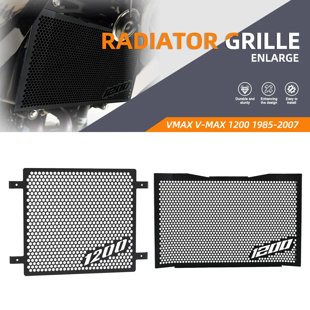 Radiator Guards Grille Grill Guard Cover Protection FOR YAMAHA VMAX V-MAX 1200 1985-2007 2006 2005 2004 2003 2002 2001 2000 1999