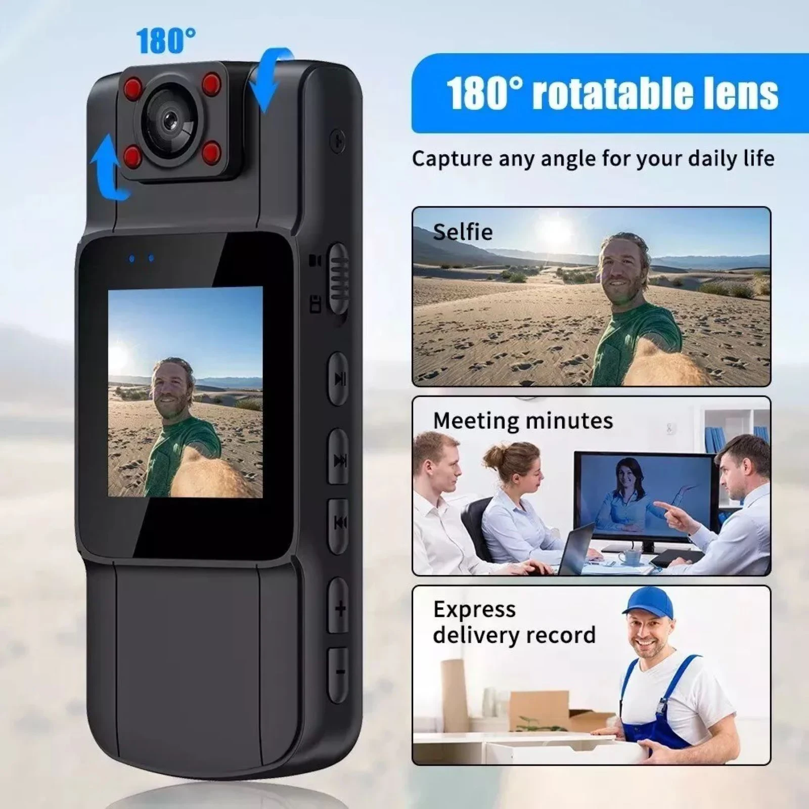 1080p-mini-body-camera-15-inch-screen-180°-rotating-lens-night-vision-wearable-camcorder-1000mah-7h-recording-support-256gb