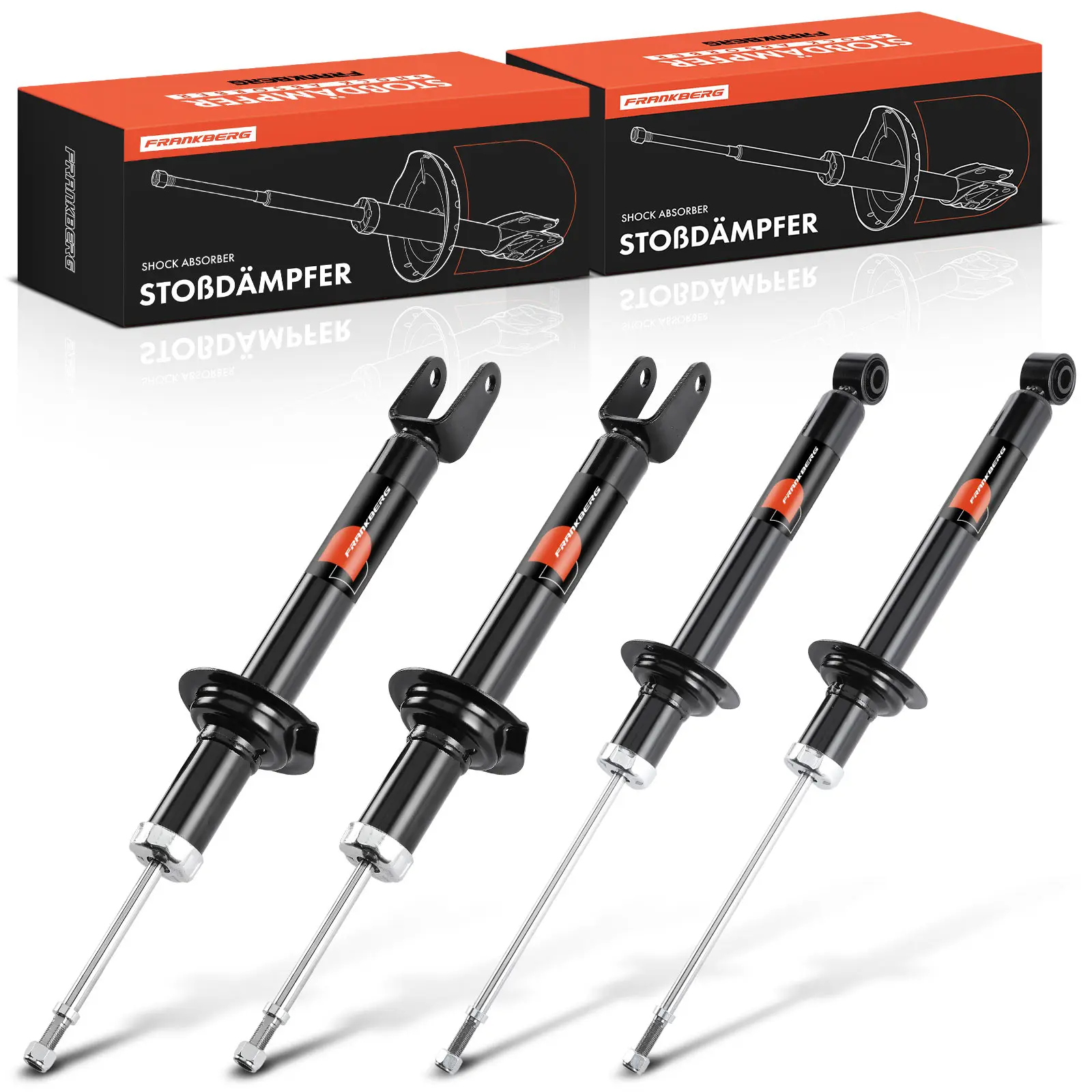 Frankberg 4x Stoßdämpfer Gasdruck Vorderachse Links Rechts für Lexus LS F4 4.6L Bj ab 2006 4853080387 4853050190D 4851050170B
