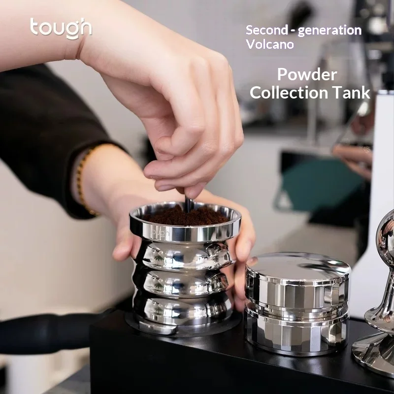 Hot Sales Tough 53mm/58mm Coffee Dosing Cup Stainless Steel Anti-Flying Powder Receiver Bespoke Universal Espresso Tamping Tools