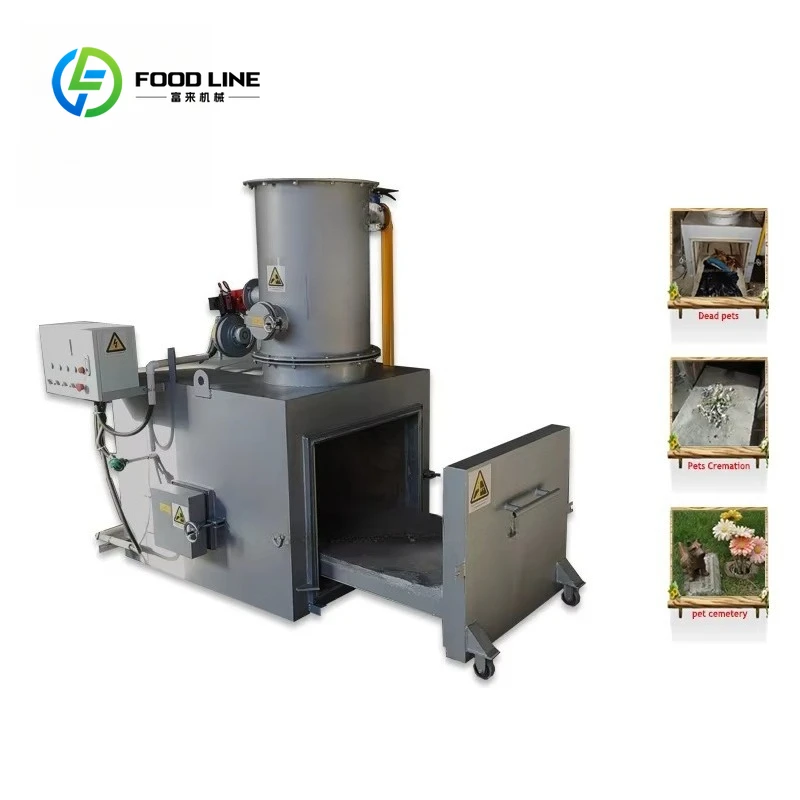 Latest Popular Custom Large Smokeless Mobile Solid Pet Incinerator Durable Pet Cremation Machine Commercial Disposal Equipment