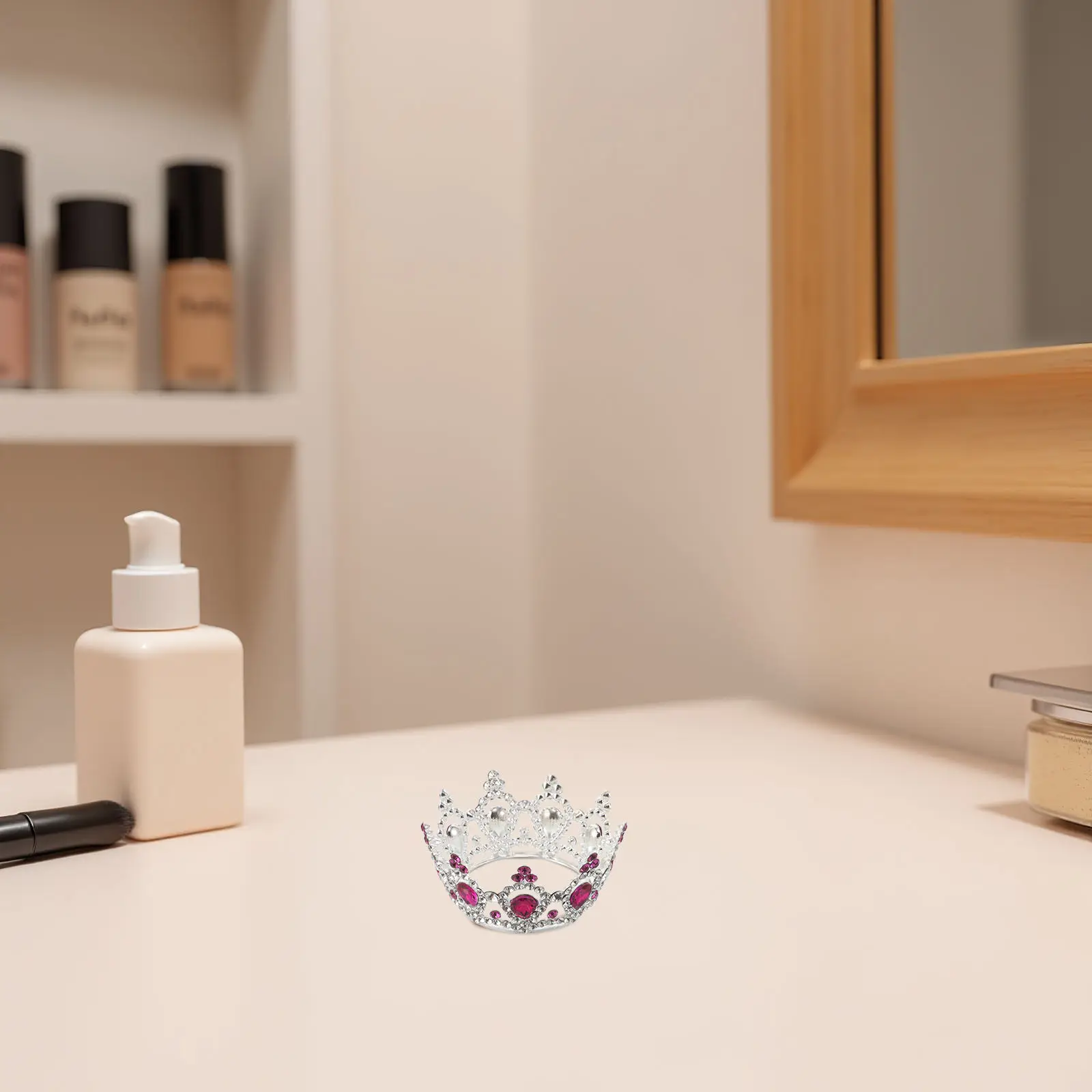 

Rhinestone Mini Tiara Crown Comb Toddler Girls Birthday Party Princess Dress-Up Accessory Headpiece Crown Headpiece