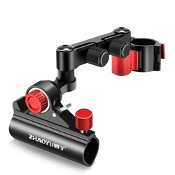 Rotating Fishing Rod Support, Double Turret Support, 360 Degrees Rotating, Double Head Rod, Corner Frame Tube