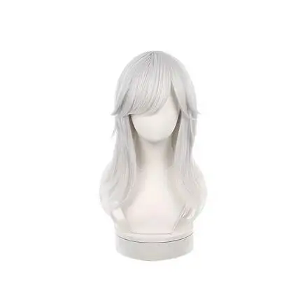 

Anime Cyno Cosplay Wig Genshin Impact Long Silver White Heat Resistant Hair Halloween Costume Wigs