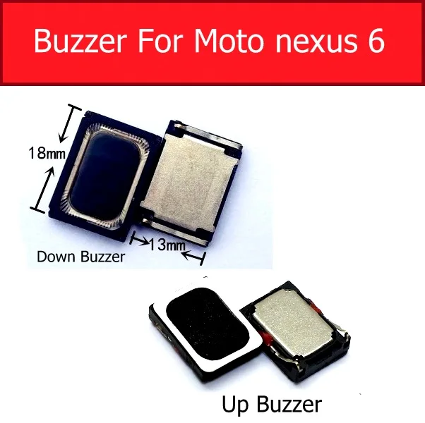 Genuine Up/Down Loud Speaker and Ear speaker Buzzer For Motorola Nexus 6 XT1100 XT1103 Louder Speaker Ringer Replacement Parts