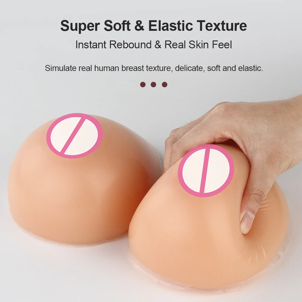 ONEFENG Pasteable Silicone Shoulder Straps Fake Boobs Breast Forms Chest Enhancement Crossdresser Transgender Cosplay Drag Queen