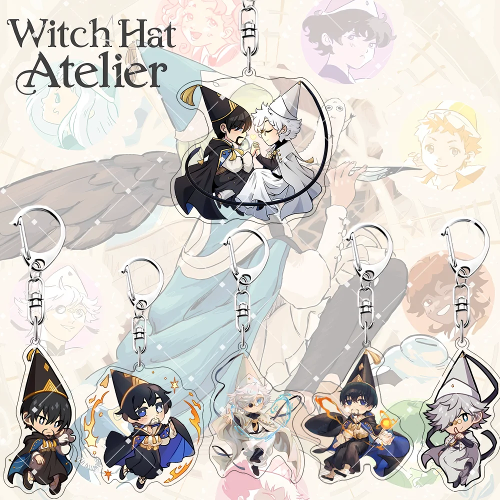 New Anime Witch Hat Atelier Keychain Anime Figure Qifrey Olruggio Bag Ornament Bag Pendant Desk Decor Birthday Gift For Fans