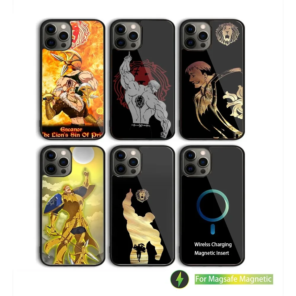 Escanor Seven Deadly Sins  Phone Case For iPhone 15,14,13,12,11,Plus,Pro,Max Mini Magsafe Magnetic Wireless Charging