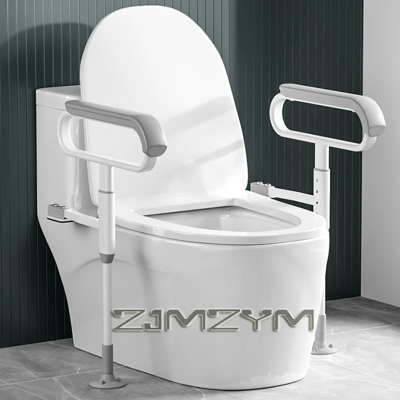 مسند ذراع المرحاض المنزلي إطار دعم سلامة المسنين الحمام المعاقين مسند الذراع درابزين حامل مقعد المرحاض الحمام