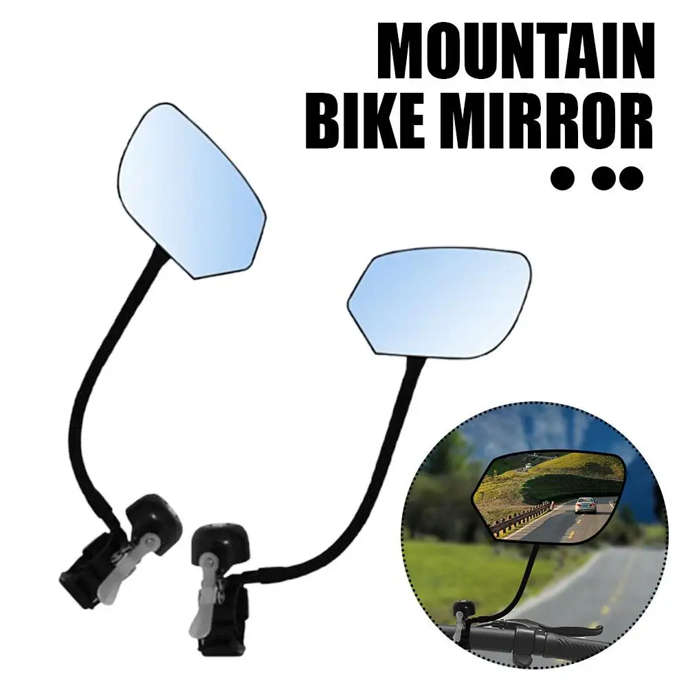 

New Bicycle Rearview Mirror 360 Degree Rotation Auxiliary Mirror Handlebar Mirrors Rear Bike Convex View Cycling Mount D7W7