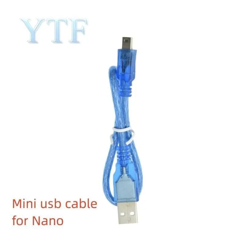 30CM USB Cable for Uno R3/Nano/MEGA/Leonardo/Pro Micro/DUE Blue High Quality A Type USB/Mini USB/Micro USB Cable For Arduino