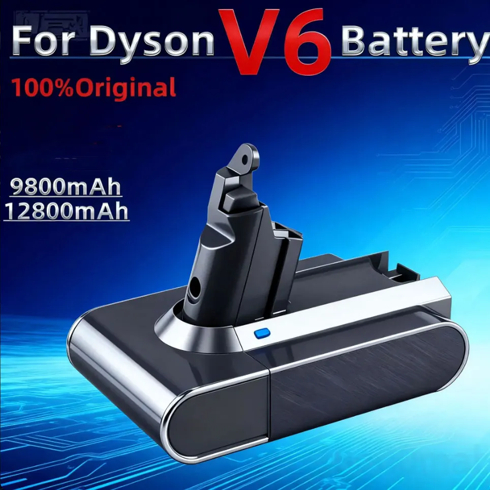 Neuer V6 21,6V 12800mAh Li-Ionen-Akku für Dyson V6 Akku DC58 DC59 DC61 DC62 Staubsauger SV09 SV07 SV03 SV04 SV06 SV05