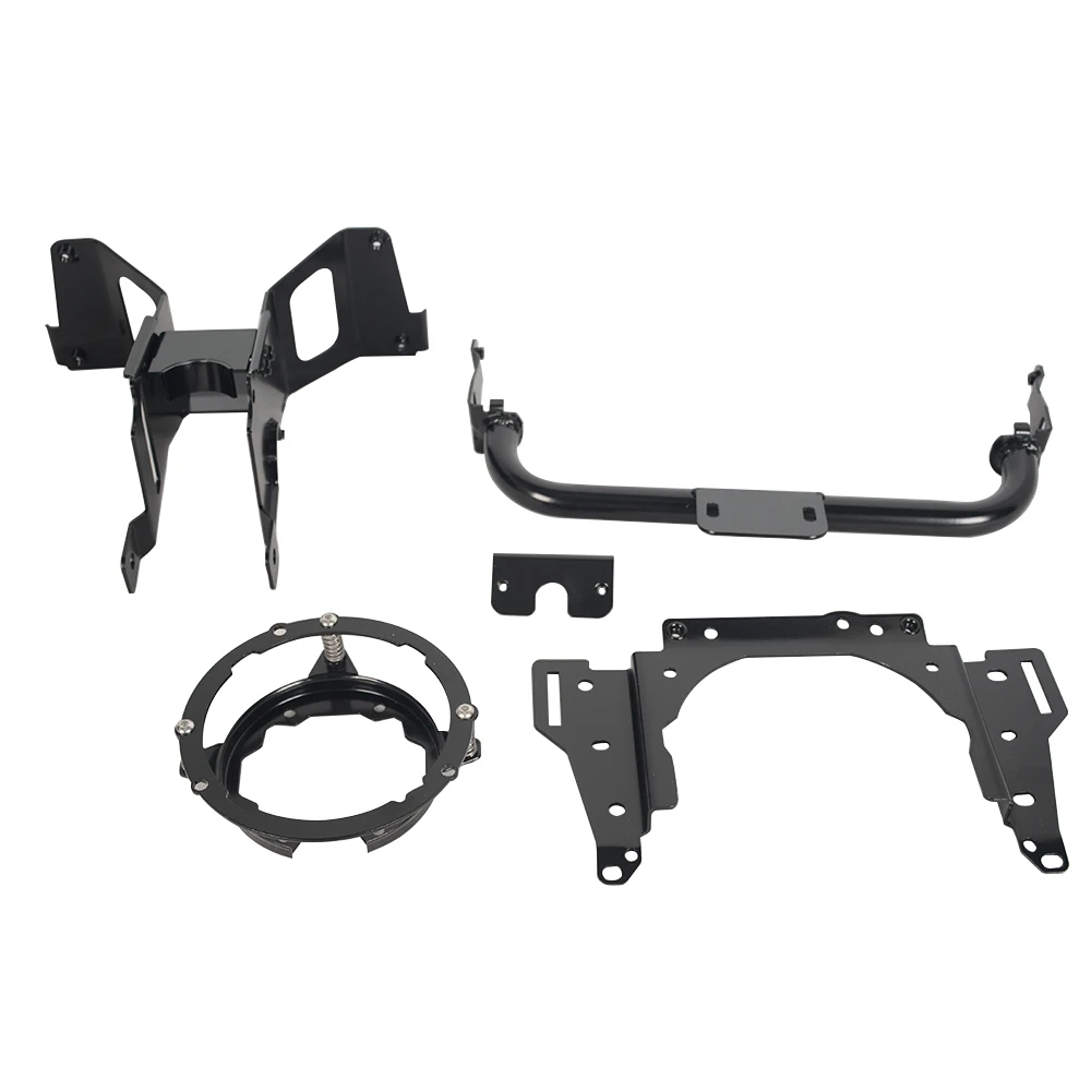 Custom World Black Plastic Kit ST Fairing Bracket For Front Position On FXBB FXLRS 2018+ Retrofit/Upgrade