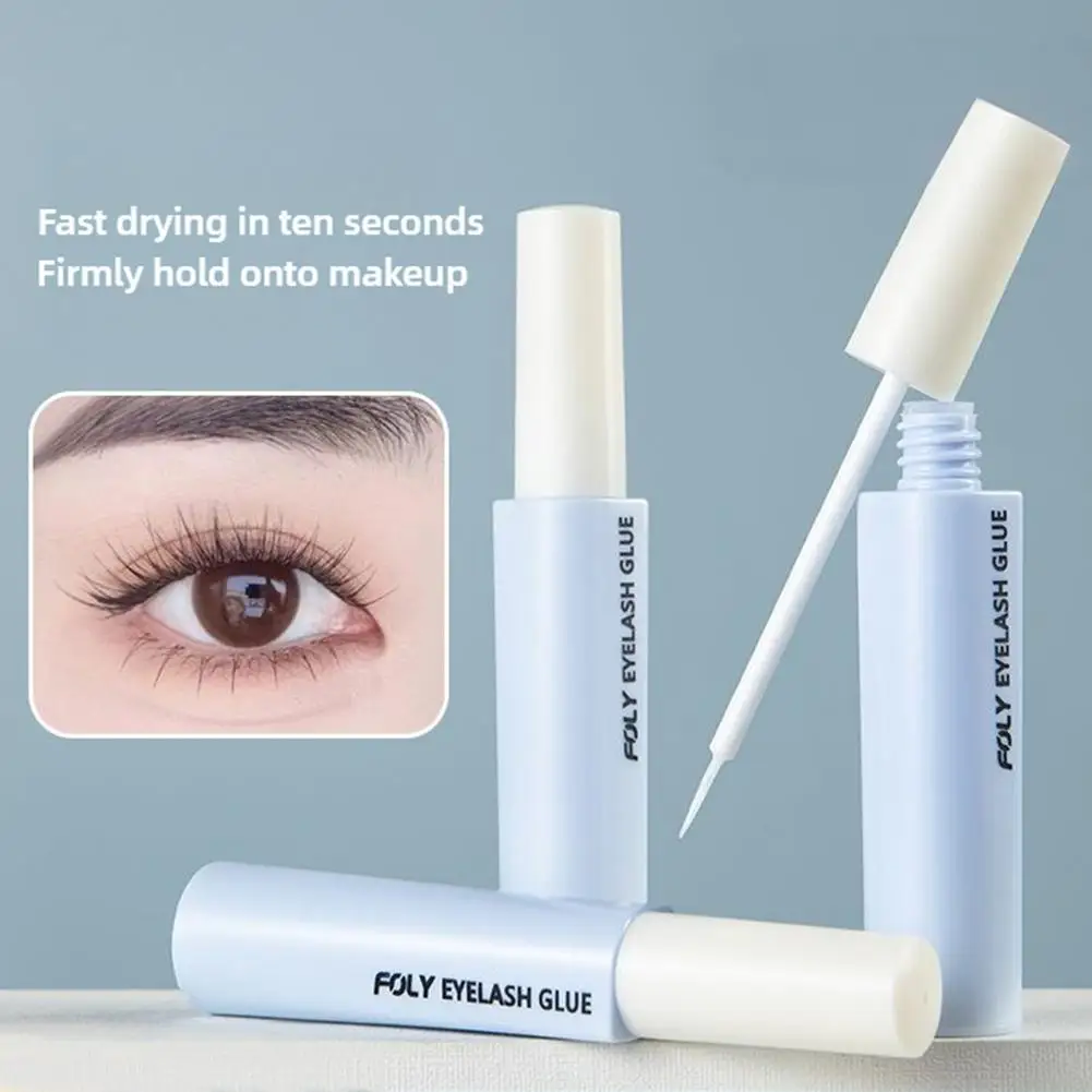 Colla per ciglia finte invisibili ad asciugatura rapida Styling Estensione trasparente Trucco Ciglia naturali impermeabili Adesivo Falso Auto J8F5