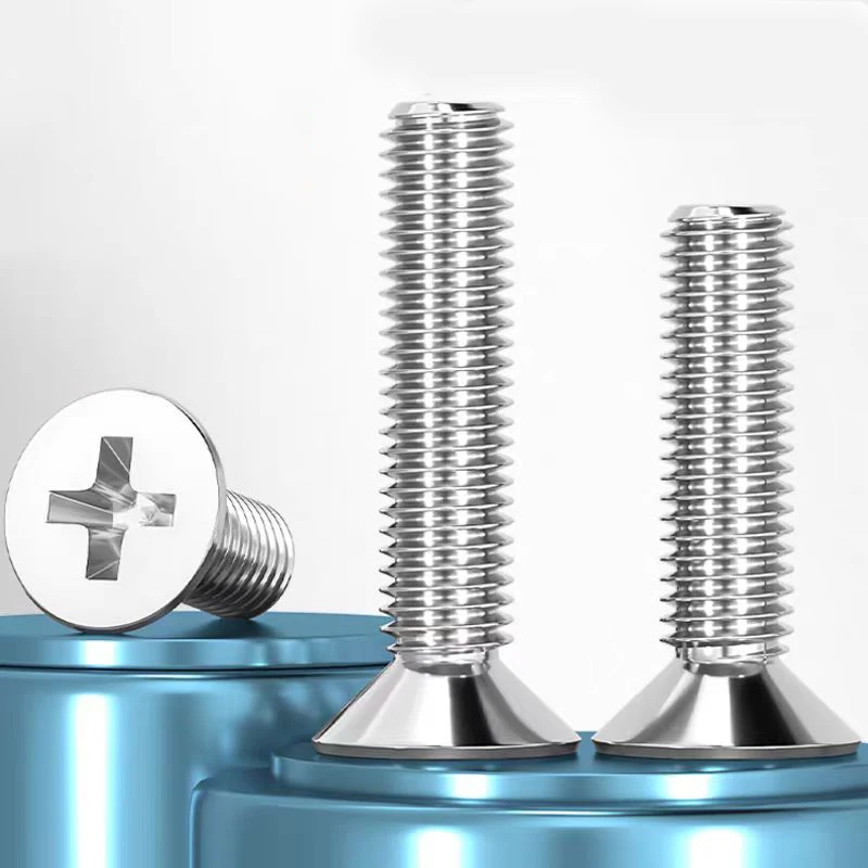 สกรูหัวจมแบบไขว้ M2 M2.5 M3 M3.5 M4  ทำจากสแตนเลส 304 A2-70 มาตรฐาน GB819