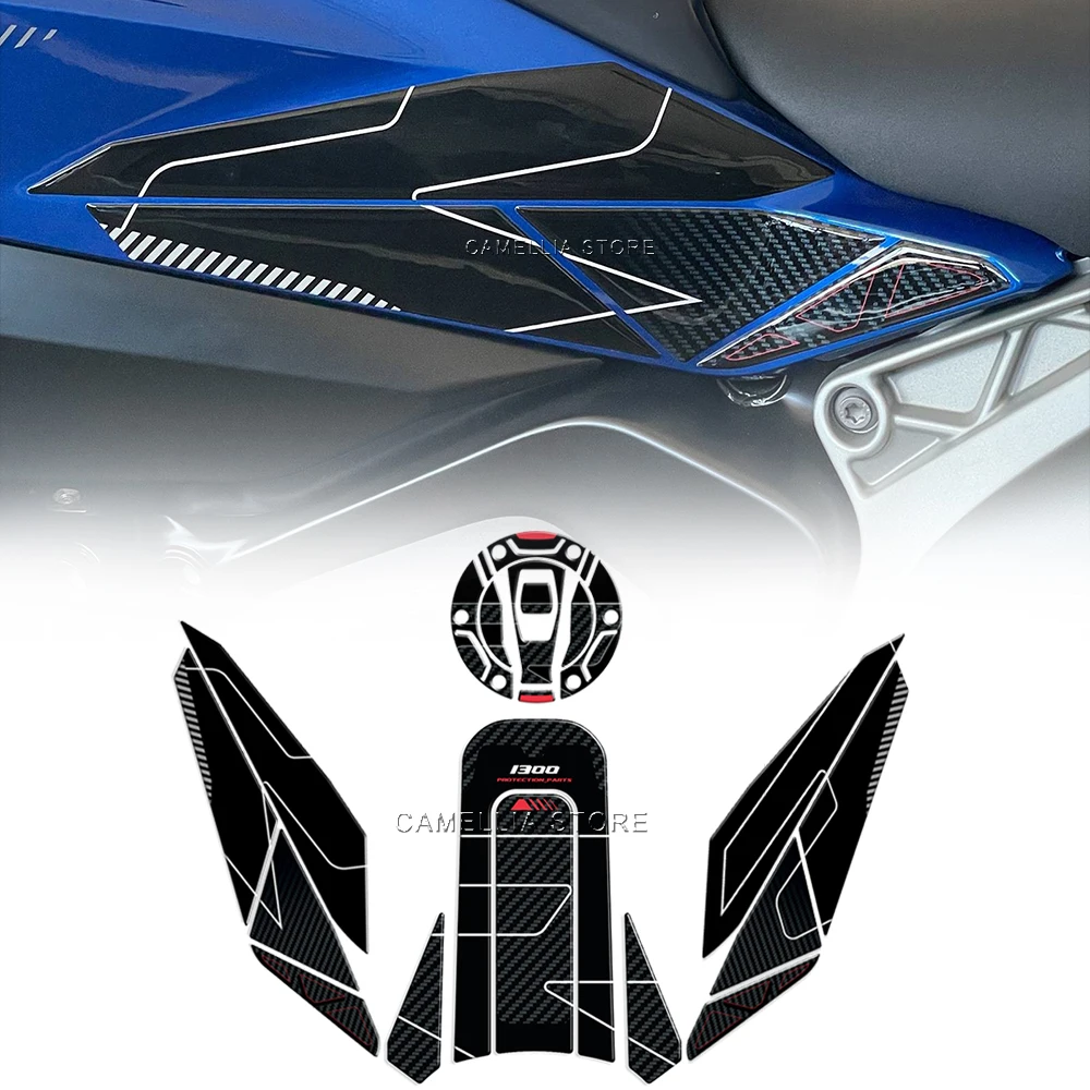Pegatina impermeable para motocicleta, pegatina tipo almohadilla de depósito para motocicleta, nuevo Kit de pegatinas de carcasa para motocicleta para BMW R 1300 R 2025 2026