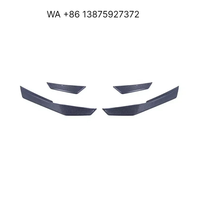 Wmwmnu Carbon Fiber Trunk Bumper Canards Air Vent Trim Stripes Decorative Cover Stickers for R8 V10 V8 2016-2023
