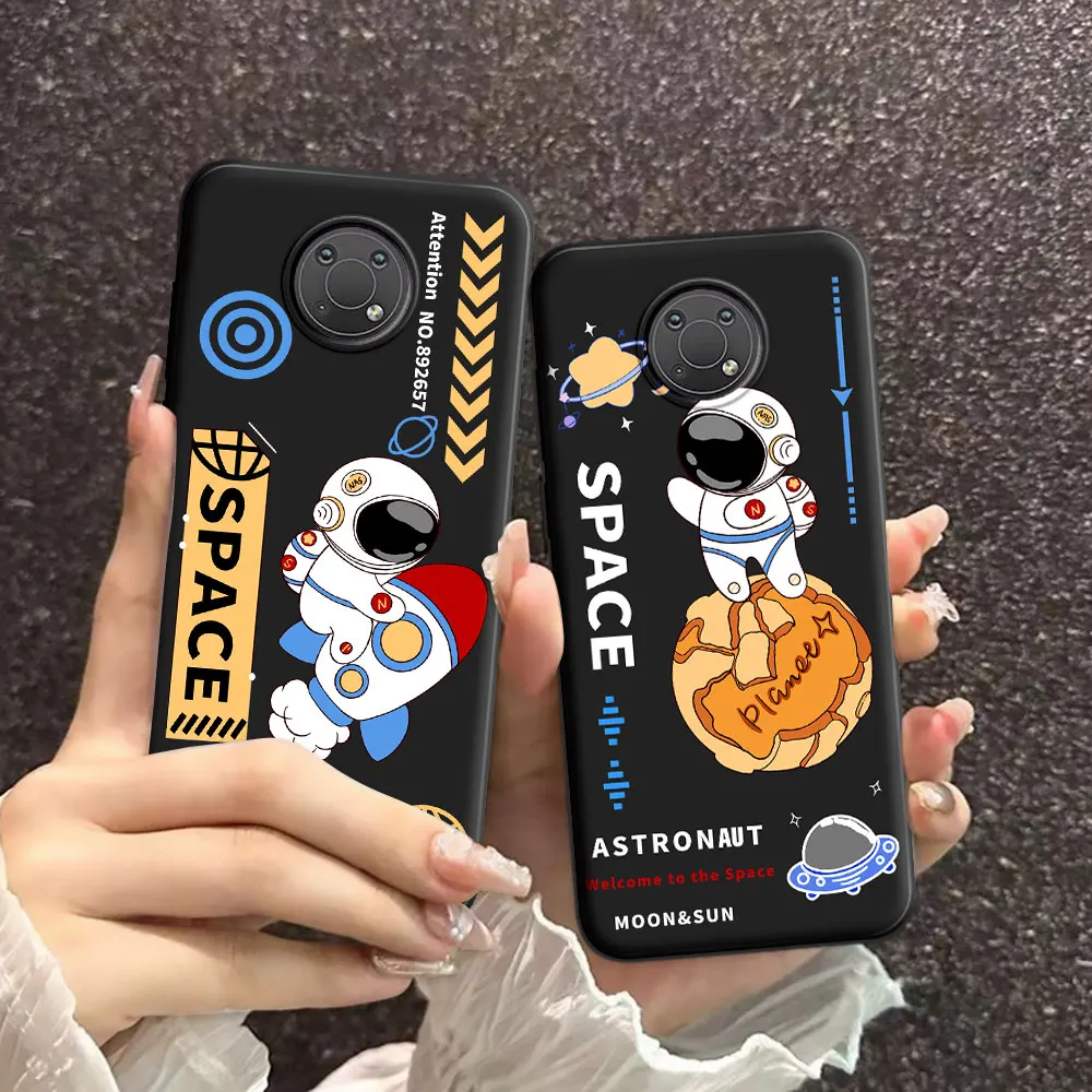 For Nokia 6.3 Case For Nokia G10 / G20 Cartoon Soft Silicone TPU Astronaut Phone Case For Nokia6.3 Cute Back Cover Lovely Capa