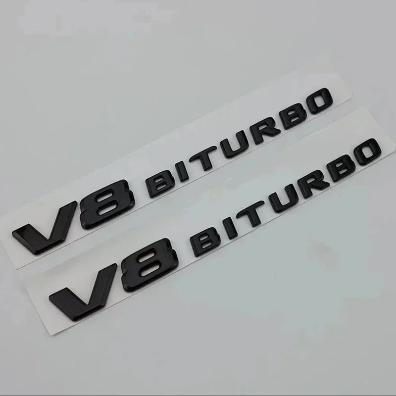 3d ABS Glossy Black Car Rear Trunk Letters Badge Emblem Logo Sticker For Mercedes G63 AMG W463 W464 G 63 V8 BITURBO Accessories