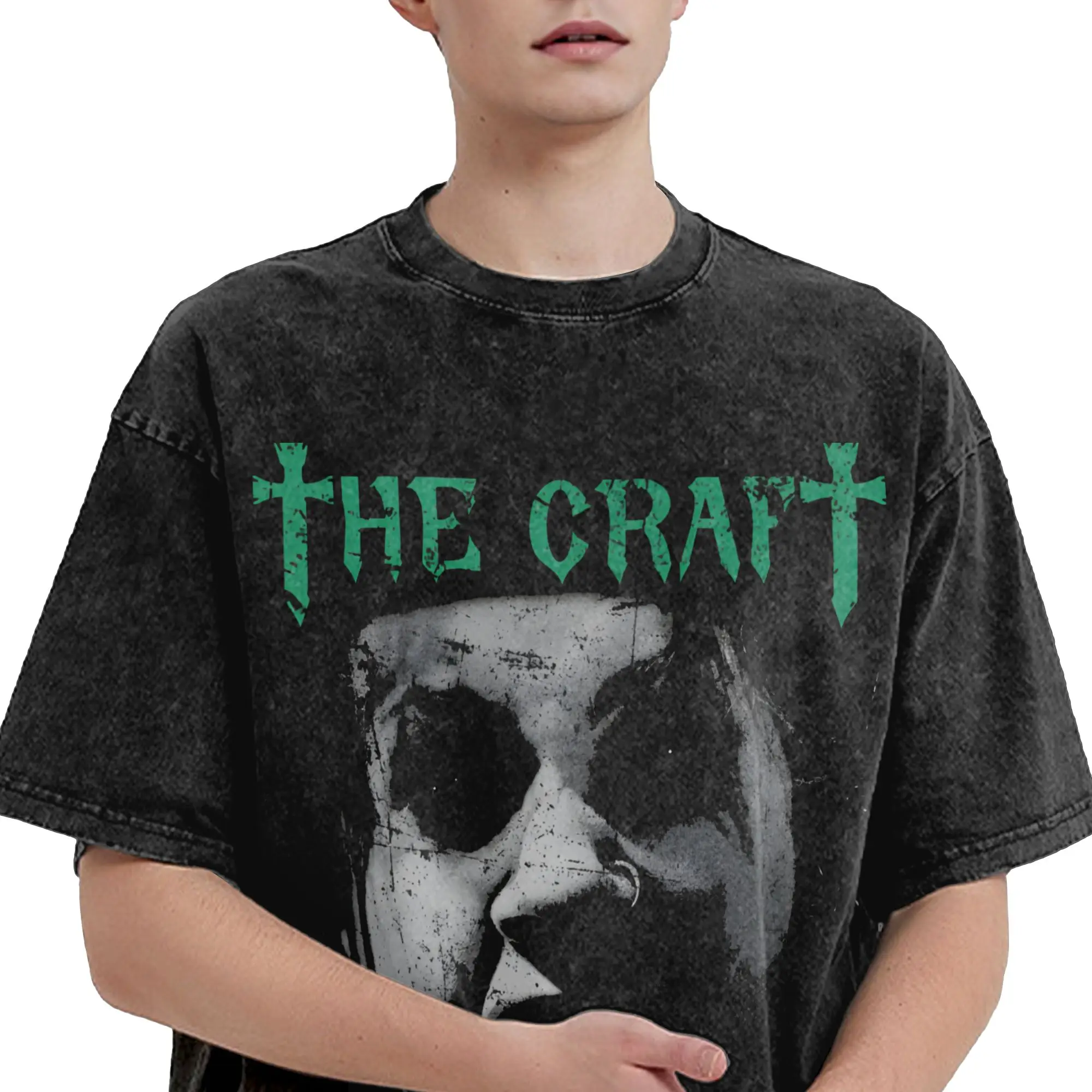 The Craft Nancy Scream  T Shirt Hip Hop Washed Short Sleeve Oversize T-Shirt Vintage for Men Women Streetwear Graphic Tee Shirt