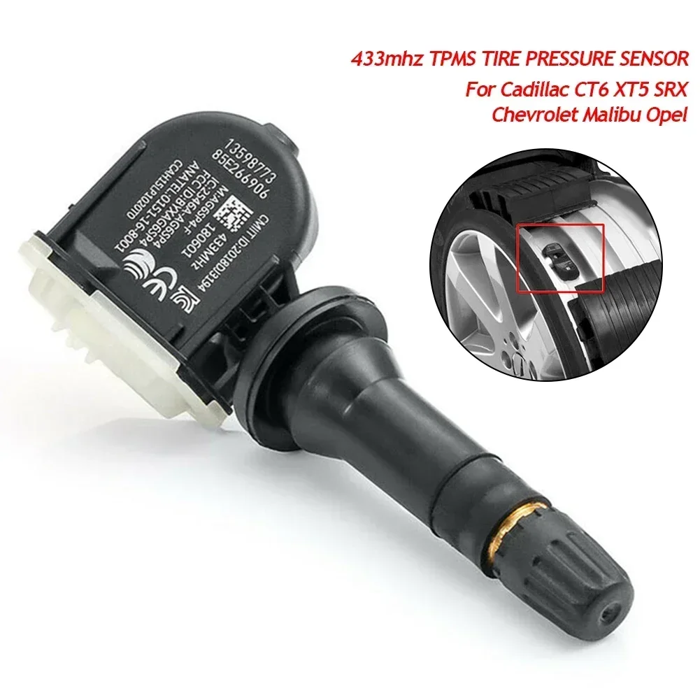 

For Buick LaCrosse Regal Cadillac CT6 Chevrolet Camaro Cruze Malibu Volt 433MHz TPMS SENSOR TIRE PRESSURE SENSOR 13598773