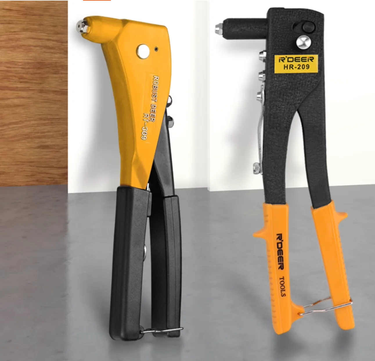R'DEER tool Manual nail pulling pliers Single rivet gun punching pliers Rivet gun leather labor-saving riveting gun NO.HR-209
