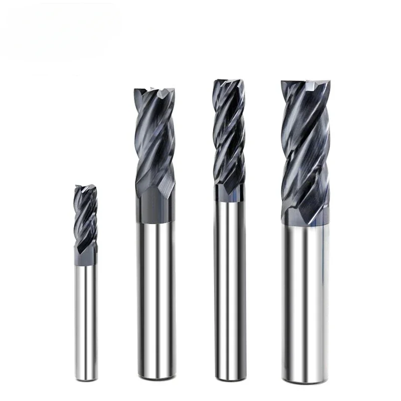 Milling Cutter Hrc50 4-Flute End mill Alloy Tungsten Steel Cnc Making Wholesale Top Milling Machine Tools For Steel Woodworking