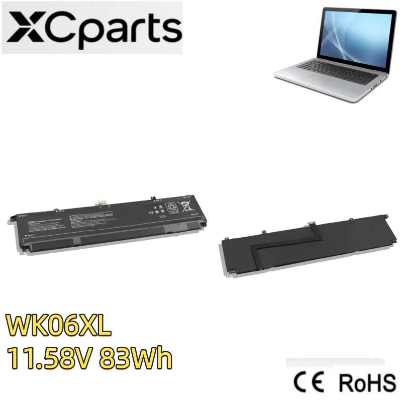 11.58V 83Wh 7160mAh New WK06XL Laptop Notebook Battery for HP OMEN 16-B 16-K 17-CK M41640-AC1 M41711-005 HSTNN-OB21 TPN-Q266