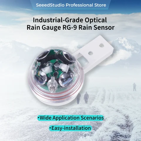 Industrial Grade Optical Rain Gauge Rainfall Rain Sensor Rain Meter Pluviometer RG-9 Infrared Mini Precipitation Gauge