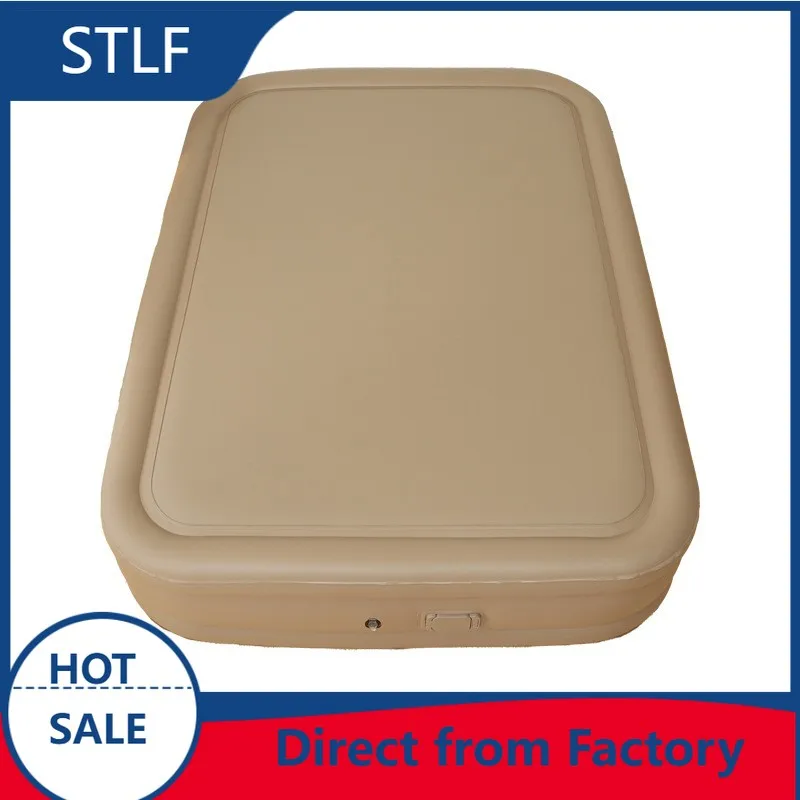 Super Hard Wiredrawing Laminating Fabric Automatic Inflatable Air Mattress Air Bed with Built-in Lithium Battery Pump