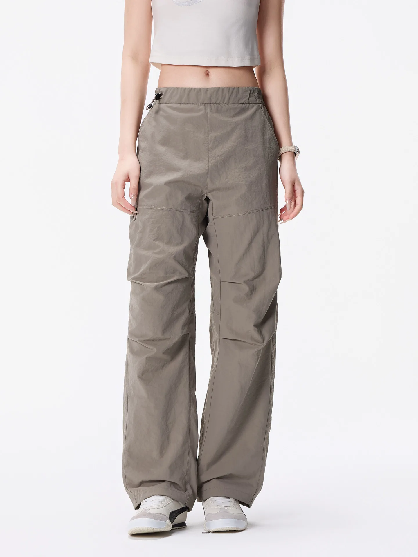 

Versatile Waterproof Breathable Spring Summer Straight Leg Pants Men Women Couple Style Trousers Casual mid Waist Fit