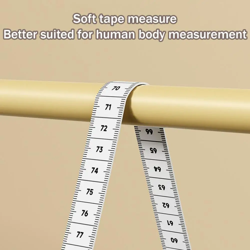 Body Measurement Ruler Portable Cartoon Tape Measure with Magnetic Retractable Design Tailor Sewing Cloth Ruler Mini for Weight