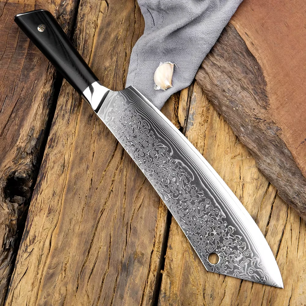 

67-Layer Damascus Steel Professional Chef's Knife Beef Knife Razor-Sharp Fish Knife Vegetable Knife Slicing Knife Dominant Knife