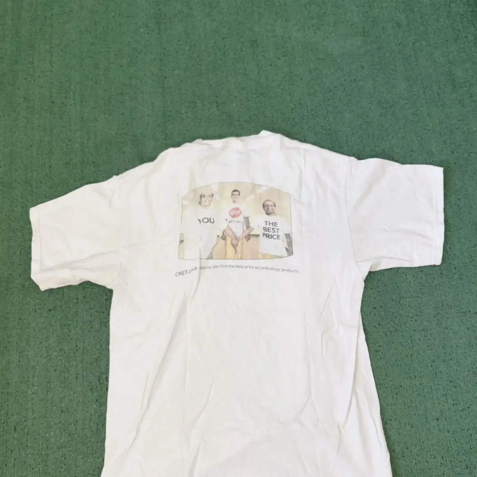 VINTAGE 1992 CNET Website 90's Promo T Shirt Sz Medium vintage Washed homme Top For Everyday Wear Stretched Comfortable