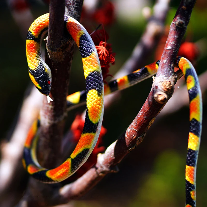 New Creative Children's Prank Fake Snake Model Toys Simulation Animal Soft Plastic Scared Toys April Fool's Day Surprise Gifts