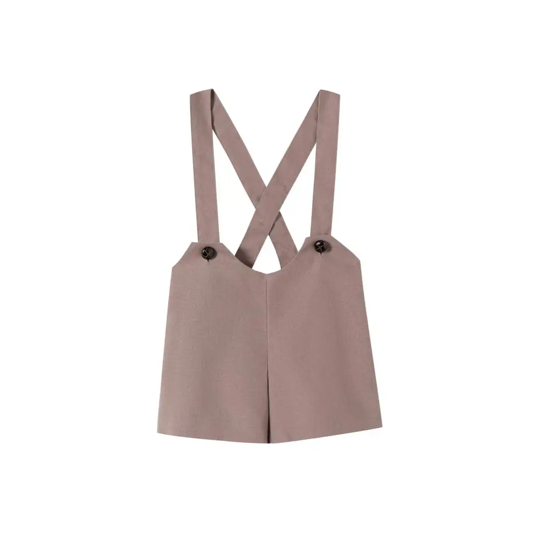Hochwertige Latzhose für Babys, Jungen, Neugeborene, Kinderkleidung, Boutique, Vintage-Stil, lässige Shorts, 2025, neue Kleidung
