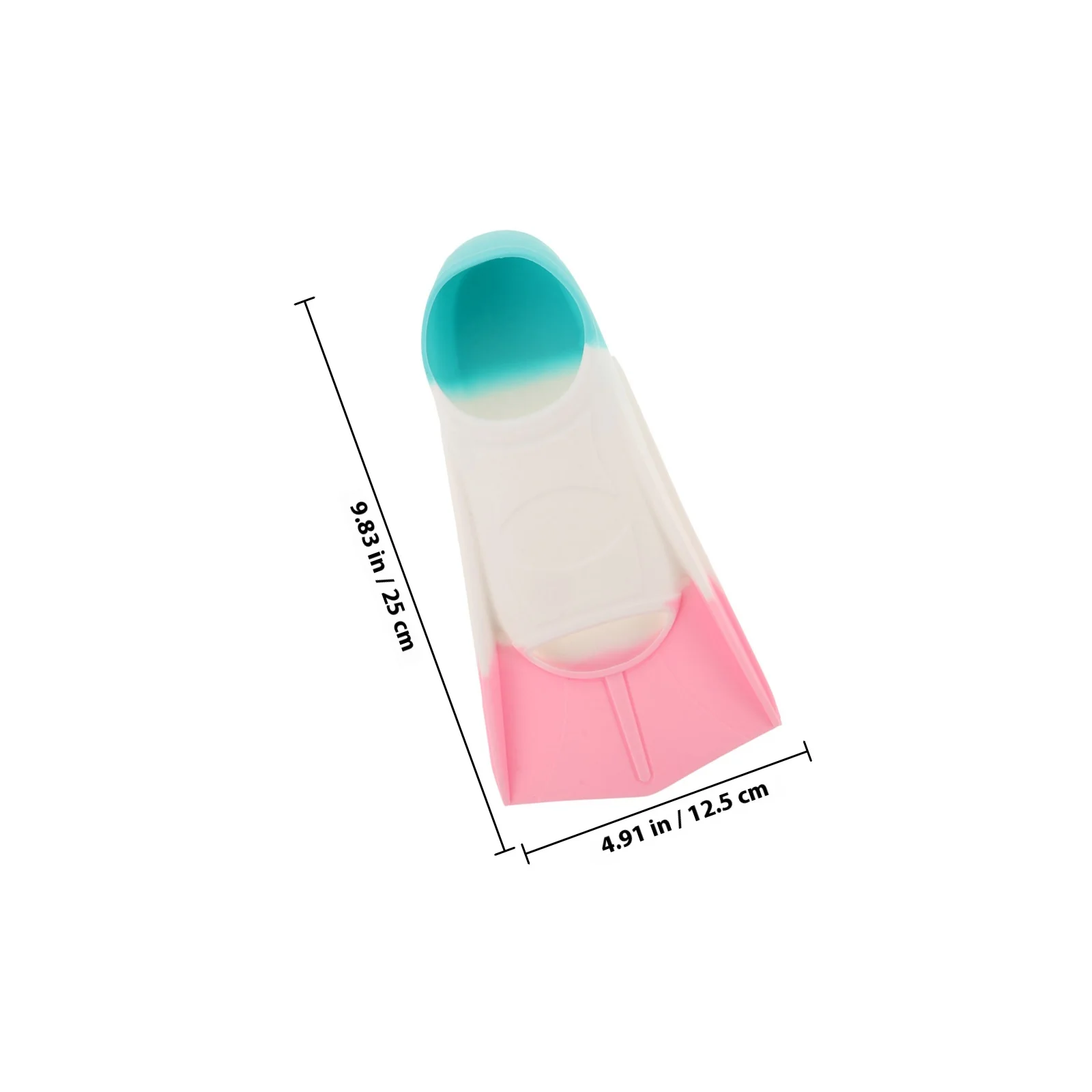 Palmes de plongée en Silicone légères palmes de natation courtes plongée en apnée entraînement de plongée adultes 9,82X4,91 pouces amusant