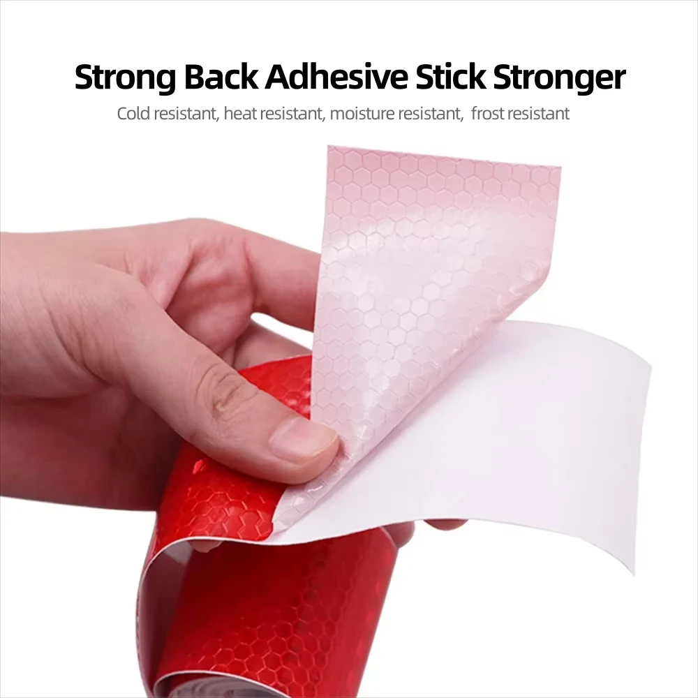 เทปสะท้อนแสงสําหรับรถยนต์รถบรรทุกรถจักรยานยนต์ - ไฟเตือนสะท้อนแสงความปลอดภัย Mark Strip สติกเกอร์ป้องกันอัตโนมัติ