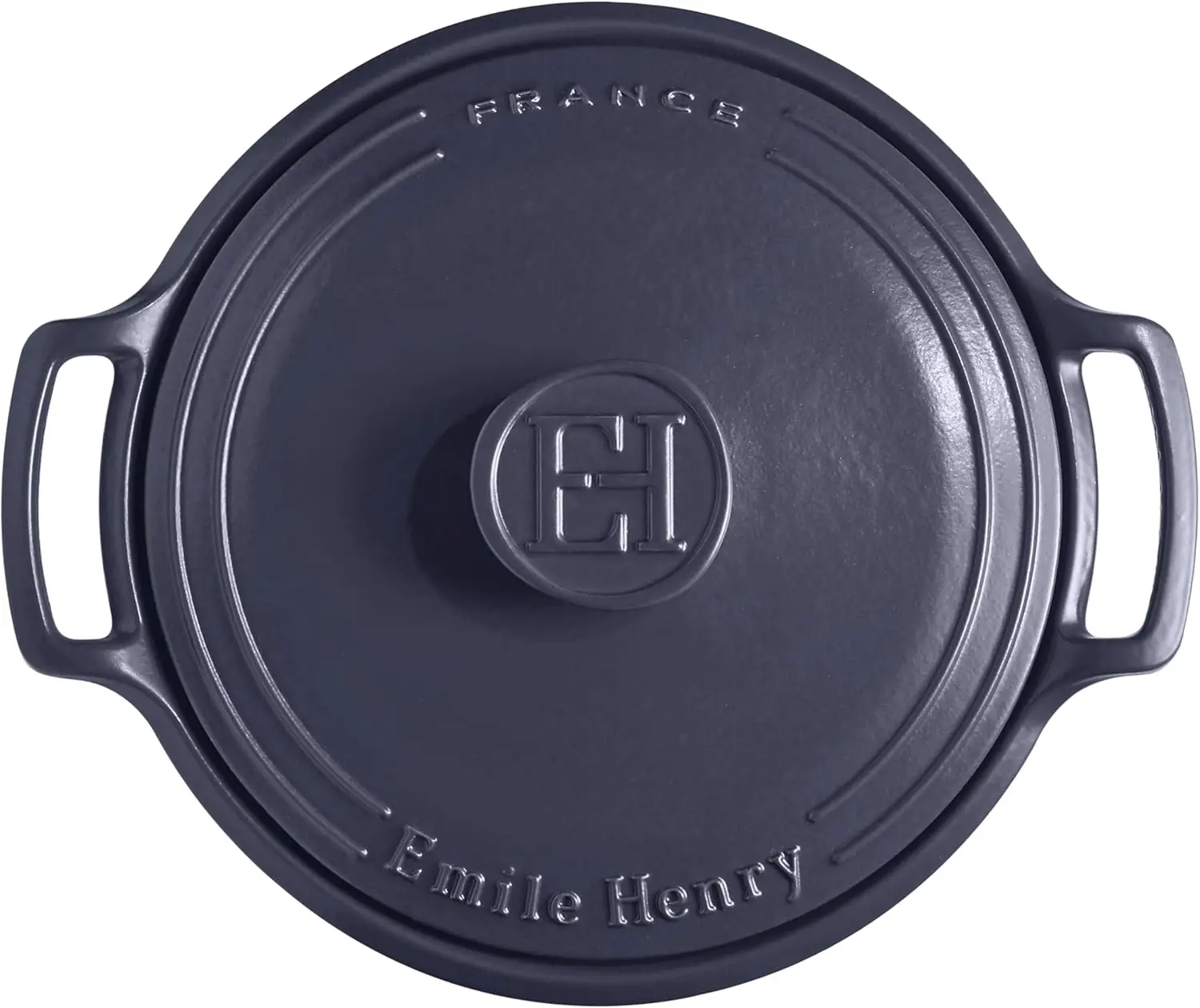 صنع في فرنسا سوبليم سيراميك 4 كيو تي. فرن هولندي مستدير، نيلي