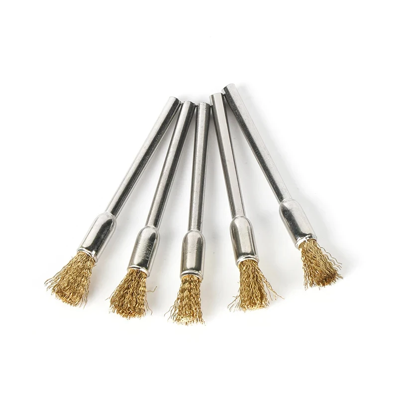 15pcs Brush Wire Wheel Brushes for Dremel Die Grinder Rotary Electric Tool Engraver Accessories Metalworking