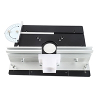 Set of 3 Router Table Insert Plate Aluminum Alloy Wood Milling Flip Board Trimming Machine Engraving Auxiliary Tool Woodworking