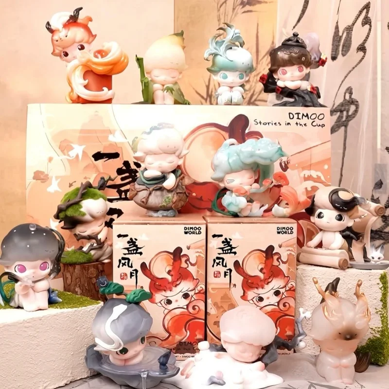 

Оригинальная серия Popmart Dimoo One Wind Moon, слепая коробка ручной работы, игрушка, милая кукла, загадочная коробка, детский фестиваль, сюрприз, подарки, орнамент