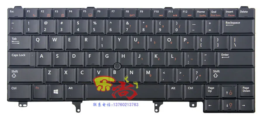 FOR Dell Latitude E6430s E6440 XT3 US English keyboard