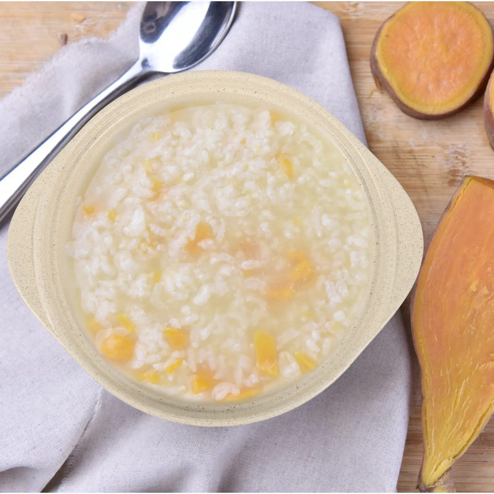 

Double Handle Kids Breakfast Bowl Premium Household Soup Bowl Lightweight Easy Clean Porridge Rice Noodle Salad Container