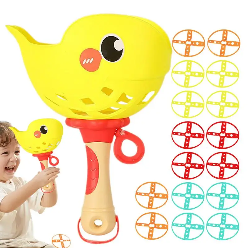 

Children Throw A Flying Saucer Game Flying Disc Launch Playset Dragonfly Shape Saucer 16 Saucer Sports Toys For Kids Stem Feet