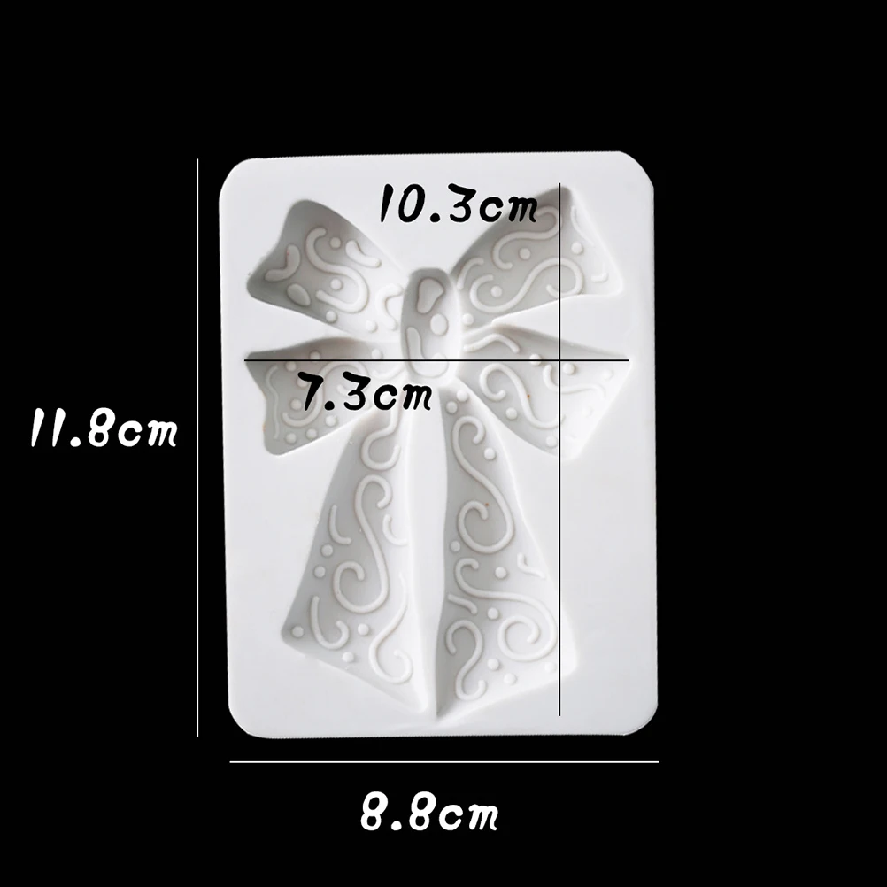 

Silicone Bow Mold Cake Decorations Non Toxic Tasteless Easy Clean Fondant Molds White Bowknot Shape Oven Dishwasher Safe