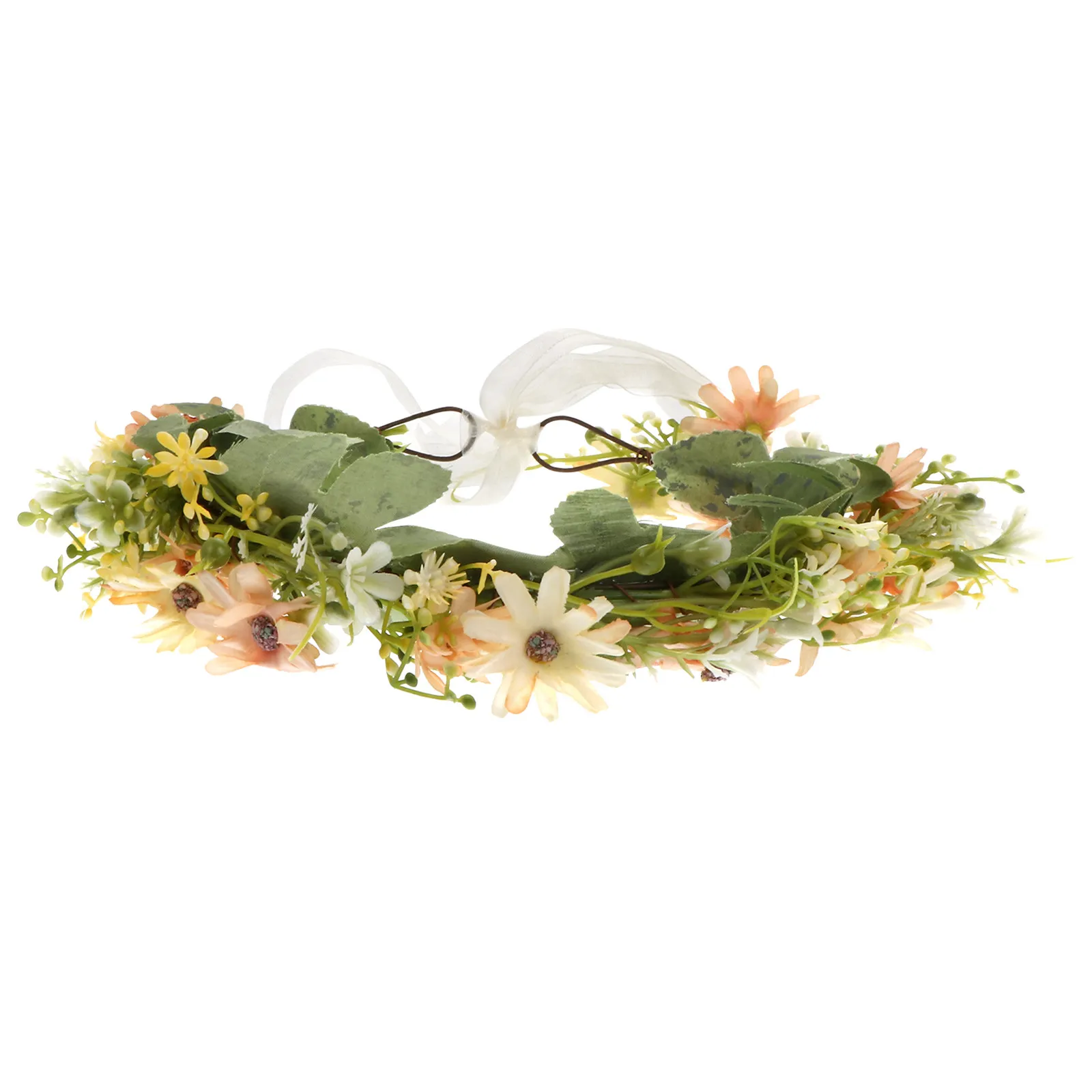 

1Pcs Garland Headband Daisy Wreath Hairband Sweet Bridal Headdress Wedding Party Hair Ornament Garland Headband