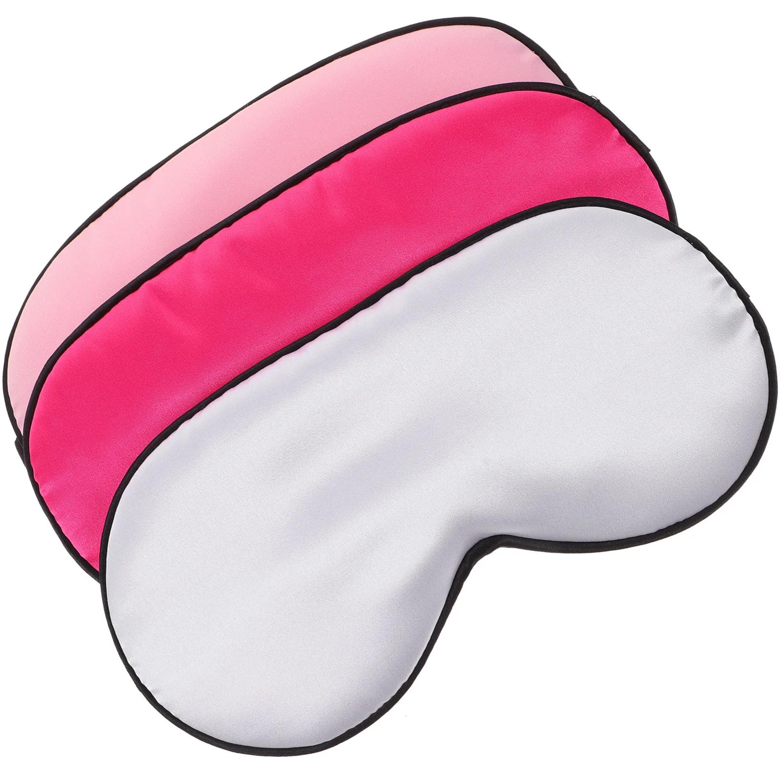 

3Pcs Sleep Masks Eye Masks Artificial Silk Breathable Lightweight Comfortable Eye Cover for Sleeping Women Travel Night Use